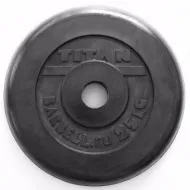 Диск Sport House обрезиненный черный 25 кг (51 мм)
