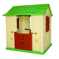 Игровой домик для детей KING KIDS "Королевский" (2 окна, 2 двери), желтый