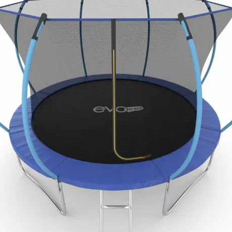 Батут с внутренней сеткой и лестницей EVO JUMP Internal 12ft (Blue) - Фото 5