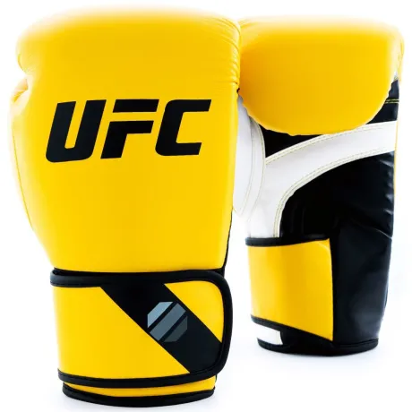 Перчатки UFC тренировочные для спаринга 8 унций желтые