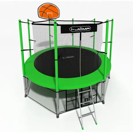 Батут i-Jump Basket 12ft green - Фото 7