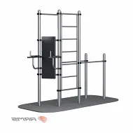 Комплекс снарядов - турник, брусья, вертикальный пресс, шведская стенка ARMS ARWOK018