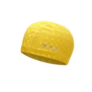 Шапочка для плавания тканевая с ПУ покрытием, желт. 3D, PU 140