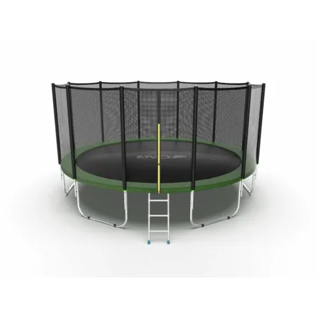 Батут с внешней сеткой и лестницей EVO JUMP External 16ft (Green) - Фото 2