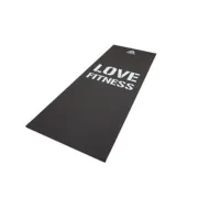 Тренировочный коврик (мат) для фитнеса тонкий Love (черн) RAMT-11024BKL