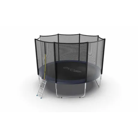 Батут с внешней сеткой и лестницей EVO JUMP External 12ft (Blue) - Фото 2